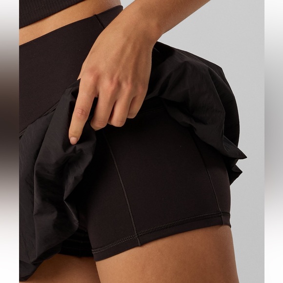 NWT OFFLINE By Aerie Real Me Bubble Skort high rise black size medium trending - Picture 6 of 9